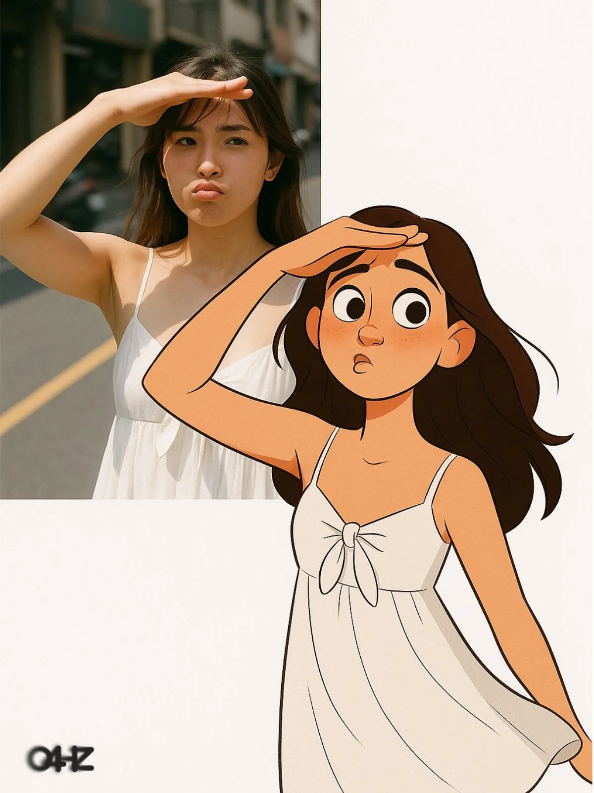 Stylized Real Person vs. Style Comparison