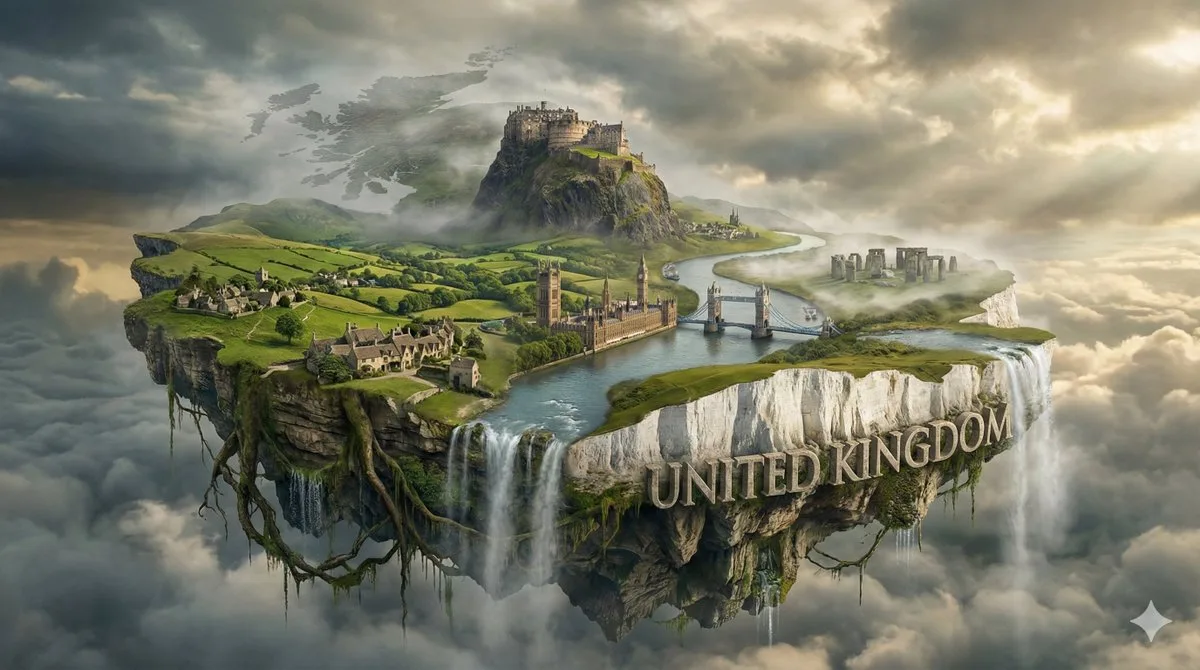 Harmonious Fantasy Island of National Symbols