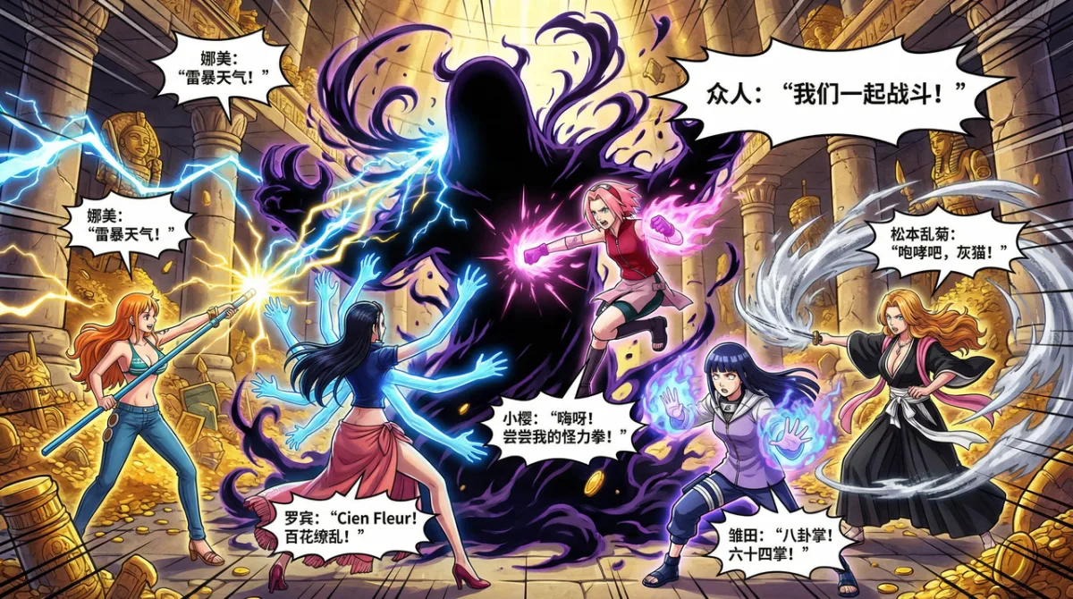 动漫女性角色彩色漫画集（高级感风格）