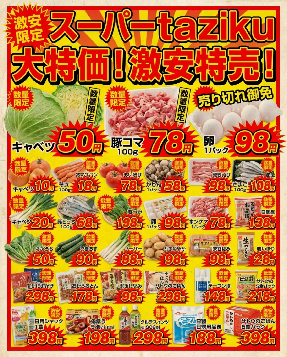 简约日式超市海报