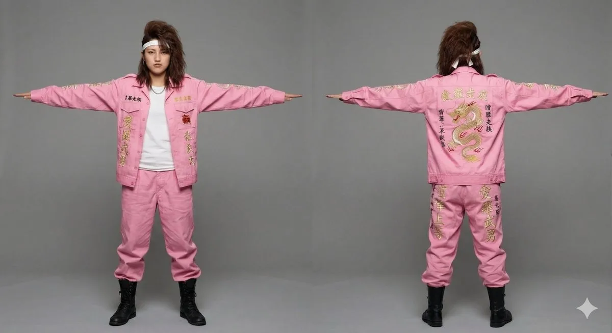 A Studio-Grade 3D Model of Japanese Bosozoku Female