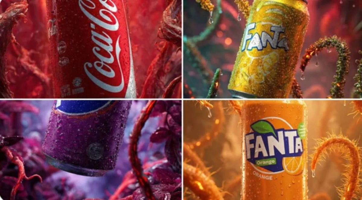 Fanta Can in Infernal Forest, Cinematic Macro Shot