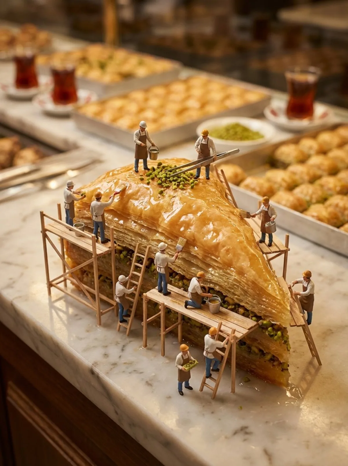 Miniature Baklava Construction