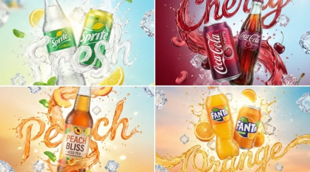 A Signature Dynamic Product Splash with Liquid Typography