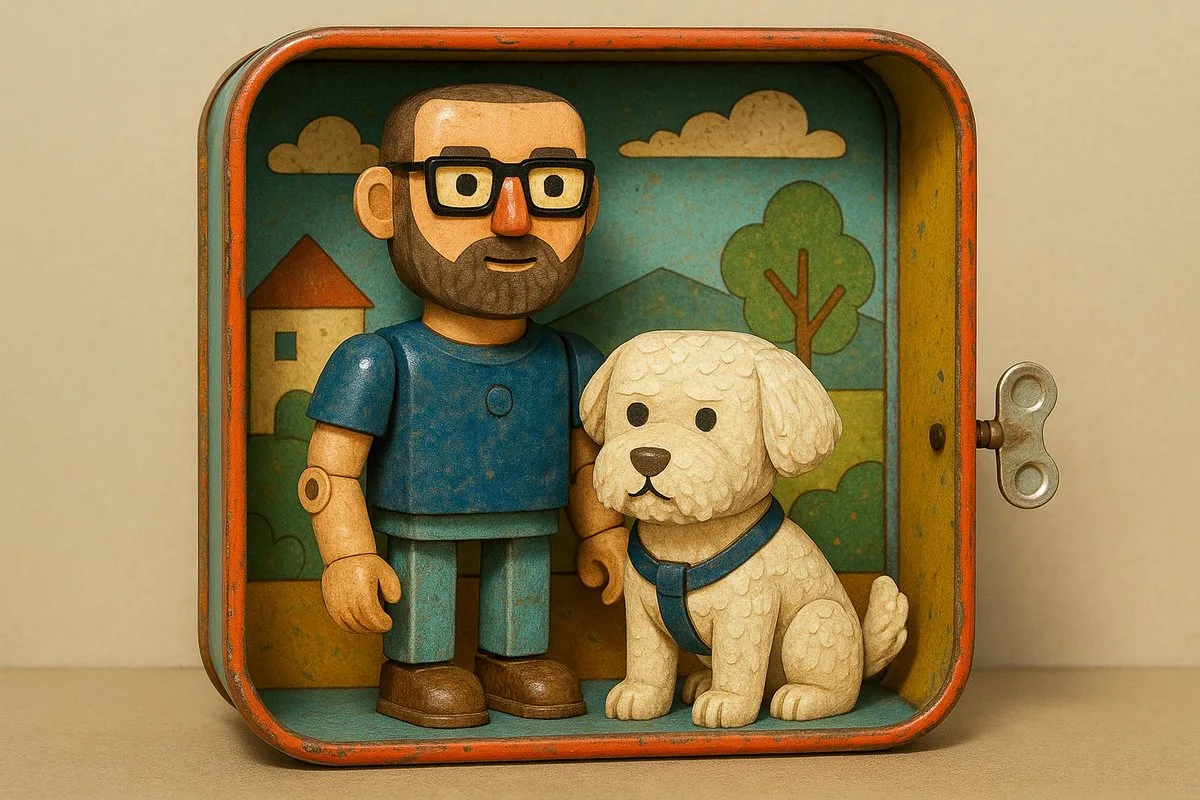 Retro Tin Toy 3D Model Style - Studio-Grade Style
