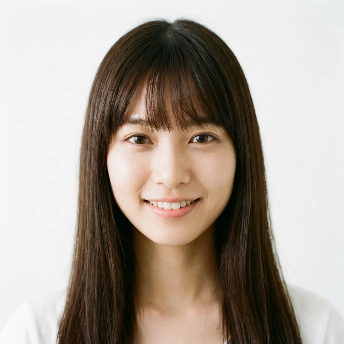 Close-up of a Young Japanese Woman's Face (Stylized)