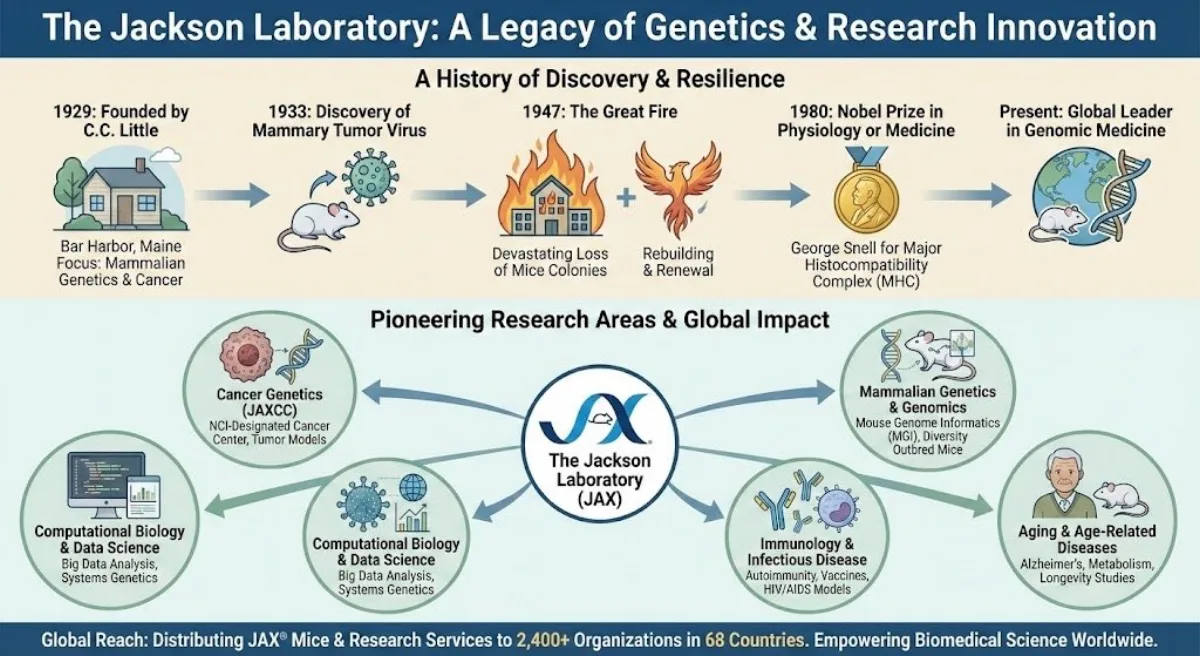 Jackson Laboratory infographic prompt