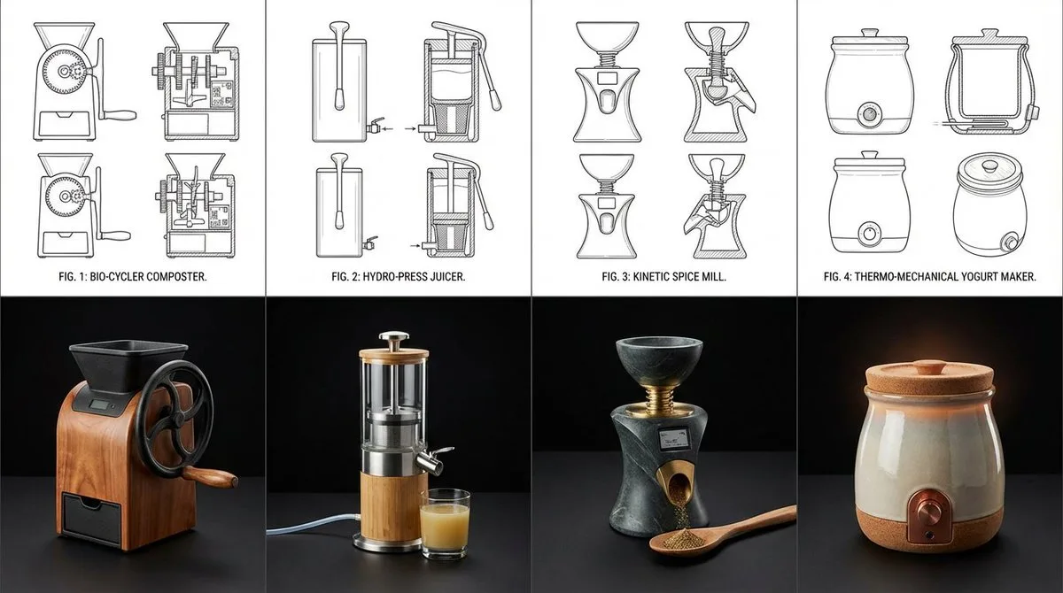 A Editorial Retro Mechanic × Smart Kitchen Invention