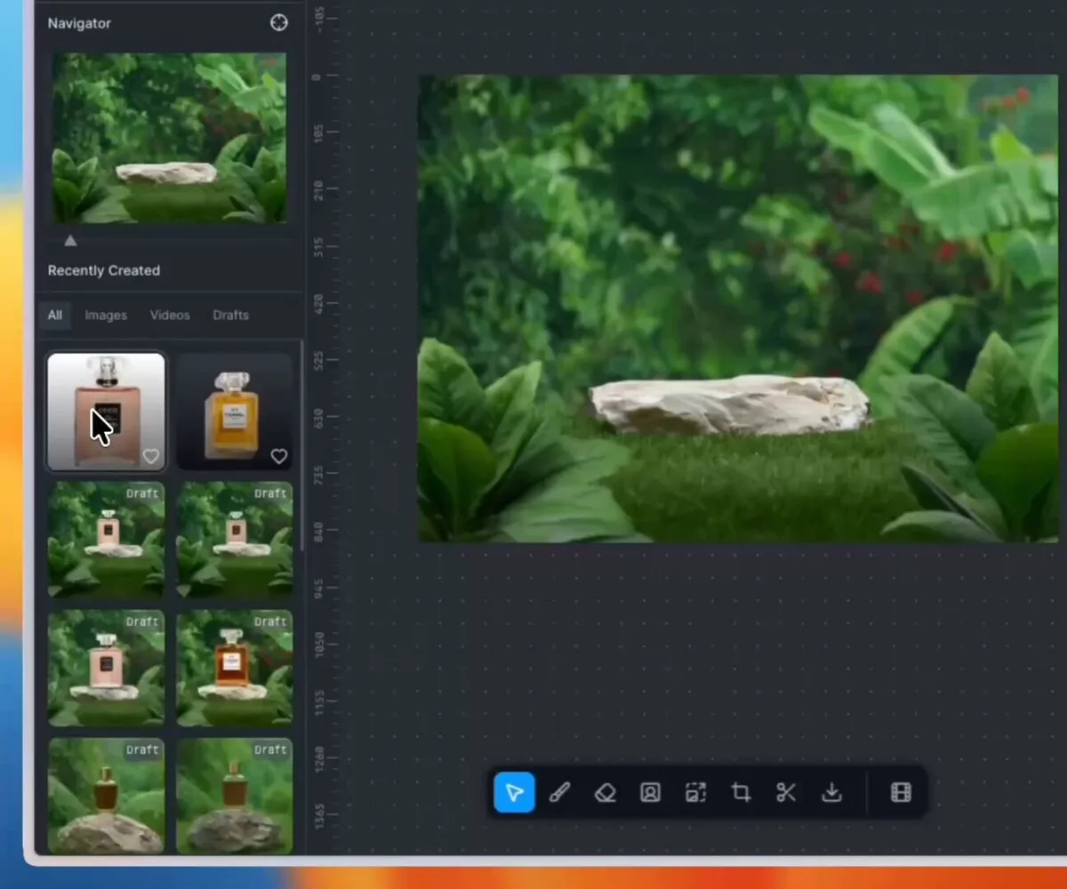 4K product shots with Mitte’s editor (Studio-Grade)