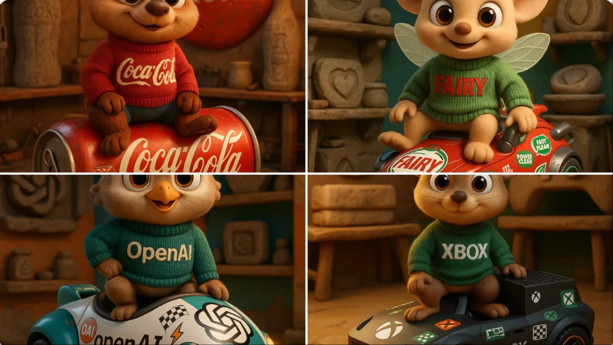 A Crafted 3D Cartoon Animal Characters for Brands