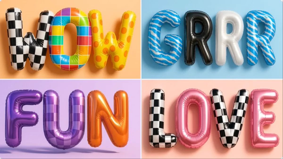Birthday Balloon Letters
