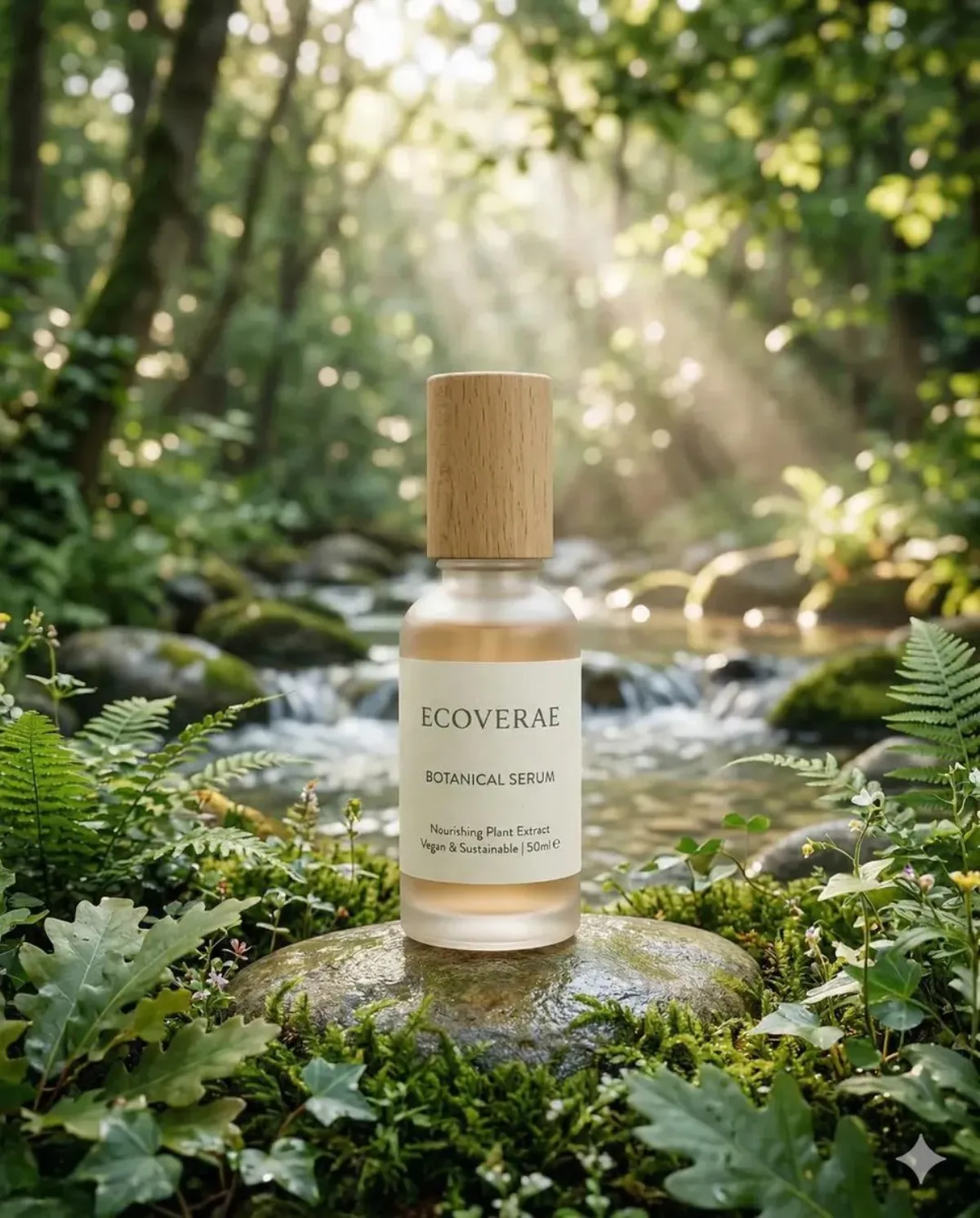 Eco-Friendly Skincare Product in Nature - Hero Style