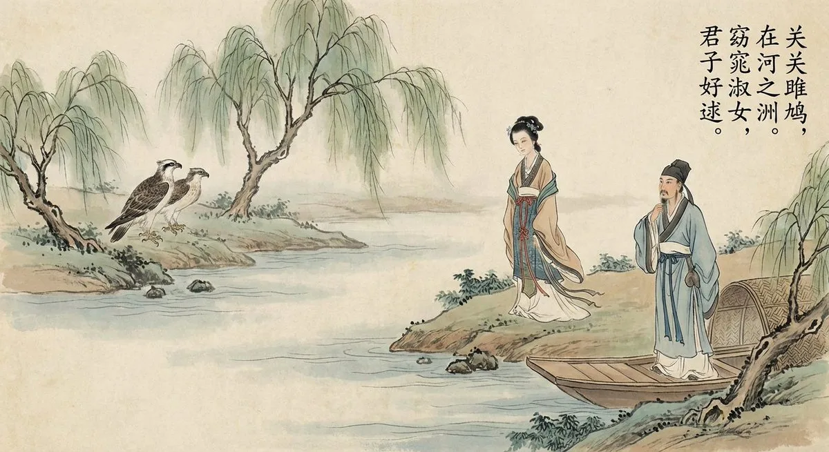 Classical Chinese poetry illustration prompt