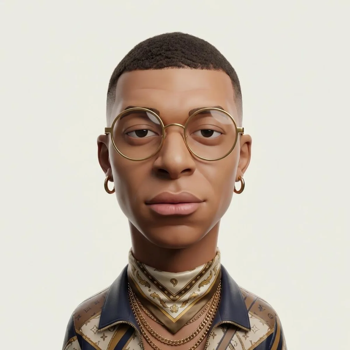 Exaggerated 3D Caricature Character Portrait - Premium Style