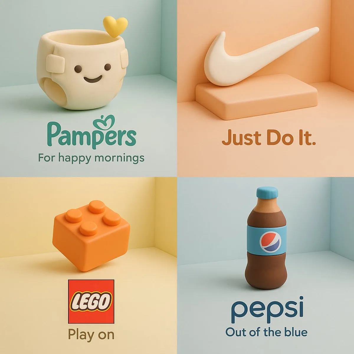3D Cartoon Sculpture Style