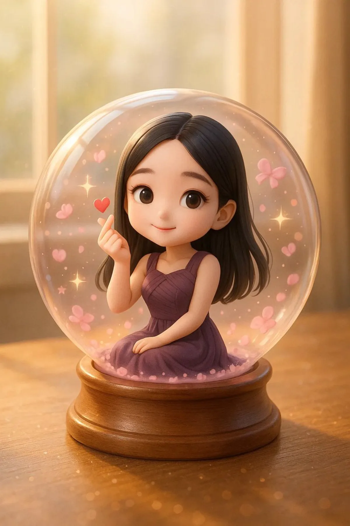 Dreamy Crystal Ball Portrait: A Modern Take