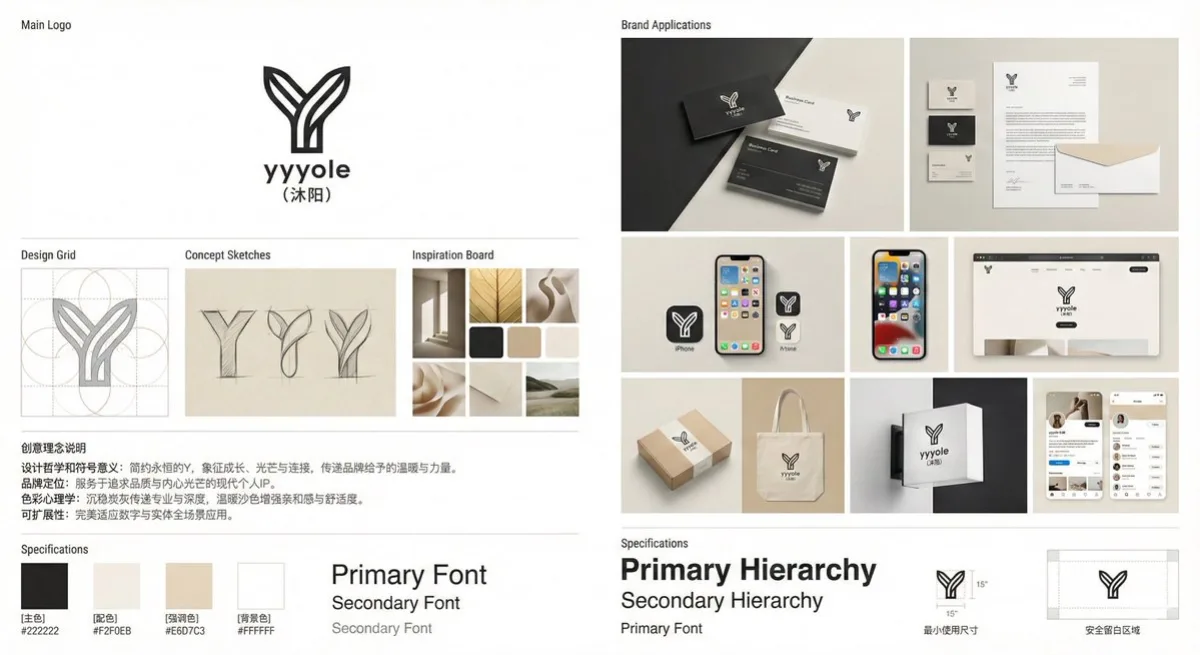 Refined Professional Brand Visual Identity System Display Board
