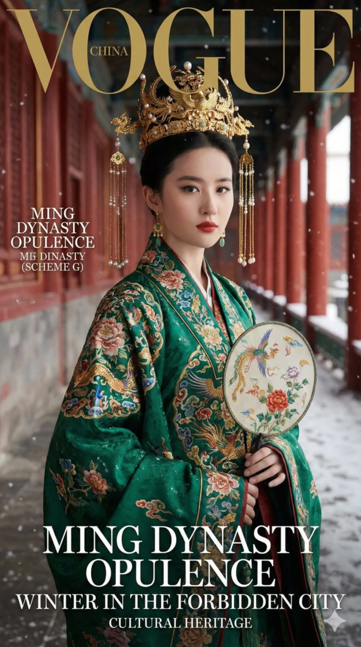 Ming Dynasty Palace Attire Portrait: A Editorial Take