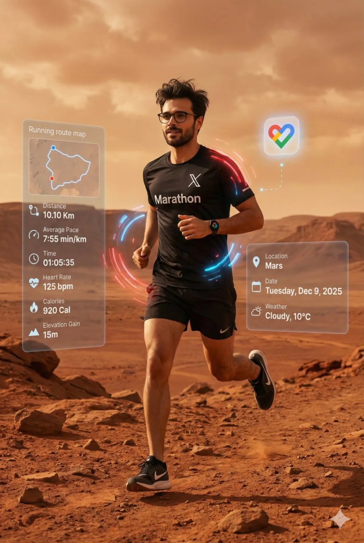 Mars X Marathon Digital Runners