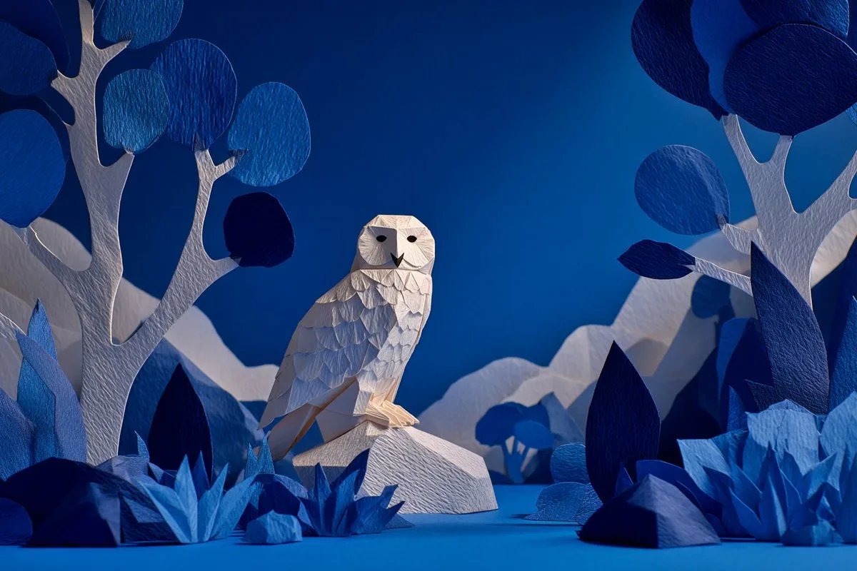 Papercraft Wildlife Diorama