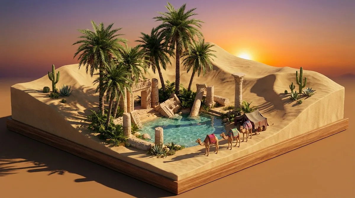 Dune Oasis Miniature Wonderland: A Curated Take