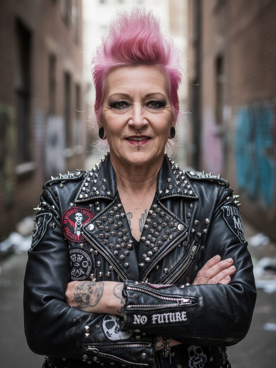 Grok Imagine — Punk Grandma