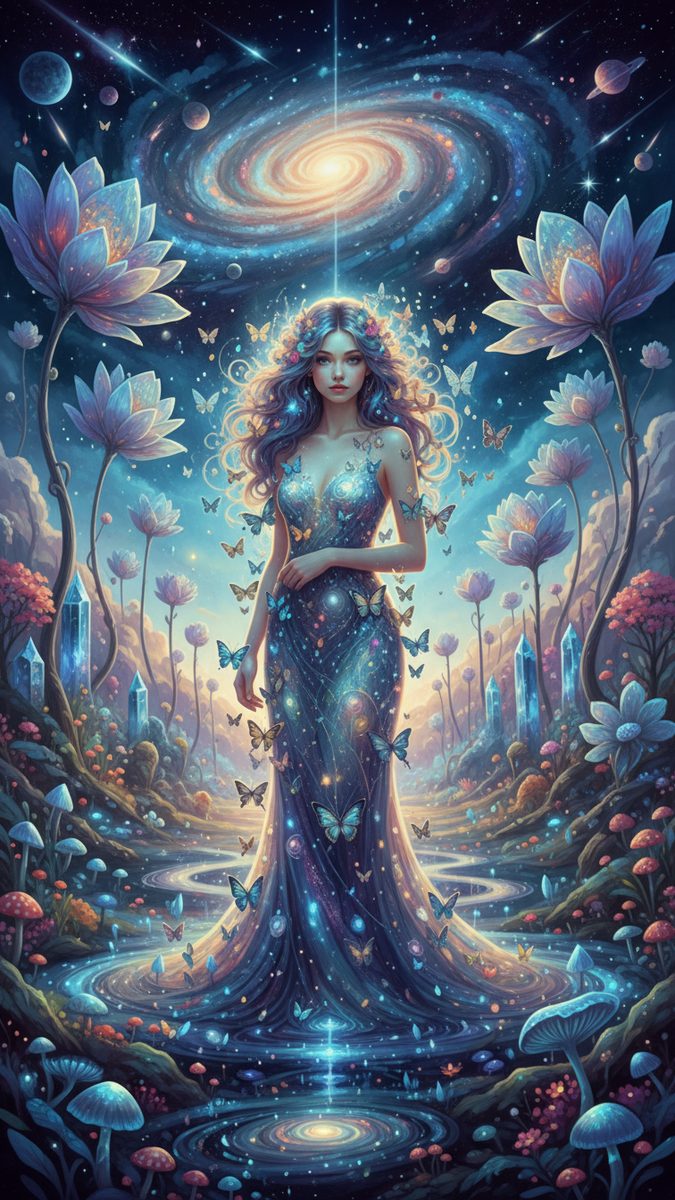 HiDream-I1 — Cosmic Butterflies
