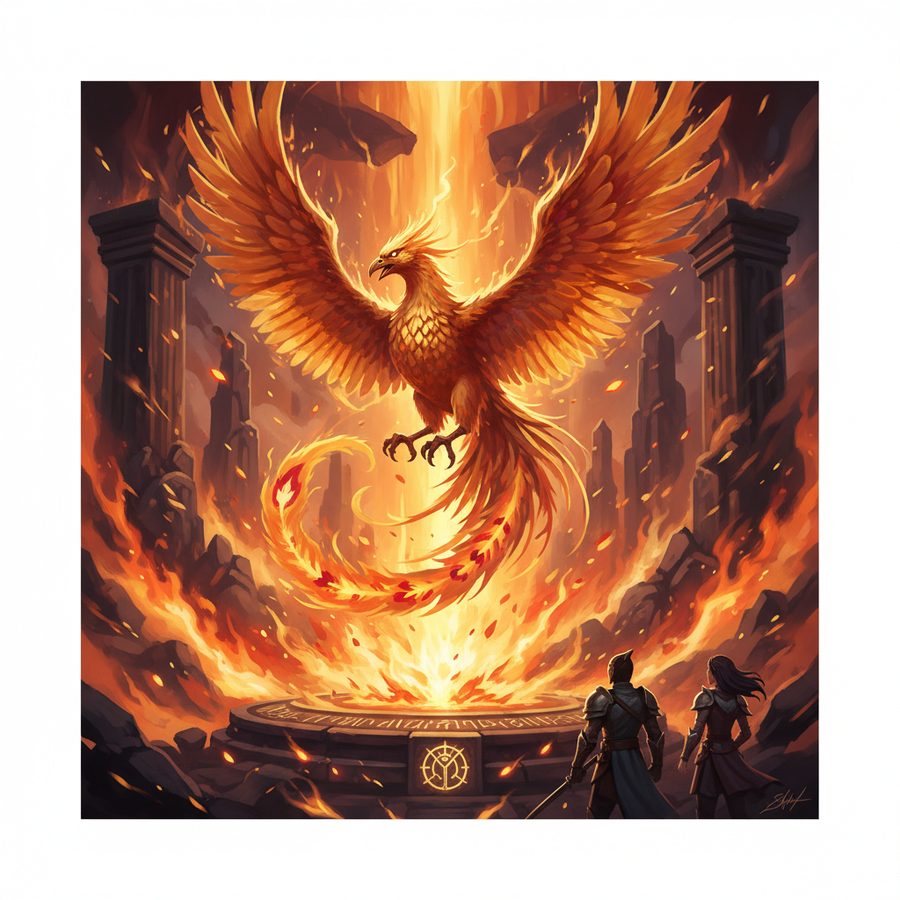 Stable Diffusion 3.5 — Phoenix Fire